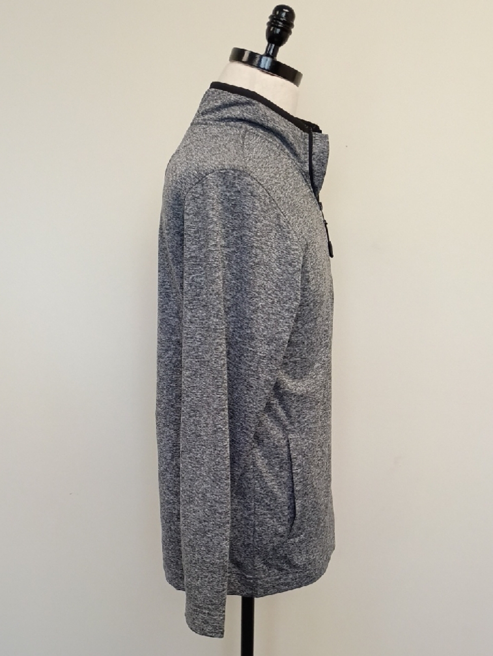 Frontier Supply Co Quarter Zip Pullover Heather Gray Athletic Top Size Small - Picture 4 of 12